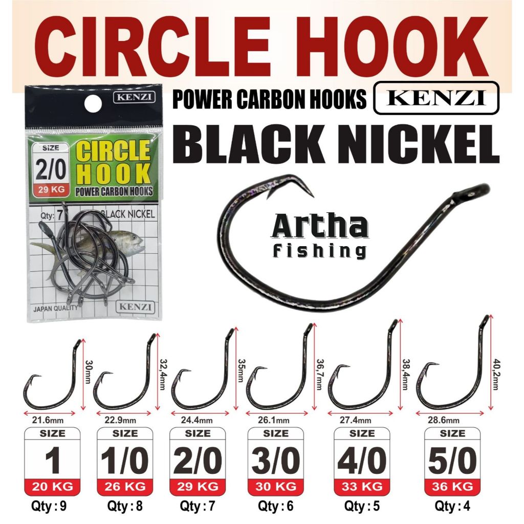 MATA KAIL KENZI CIRCLE HOOK BLACK NICKEL
