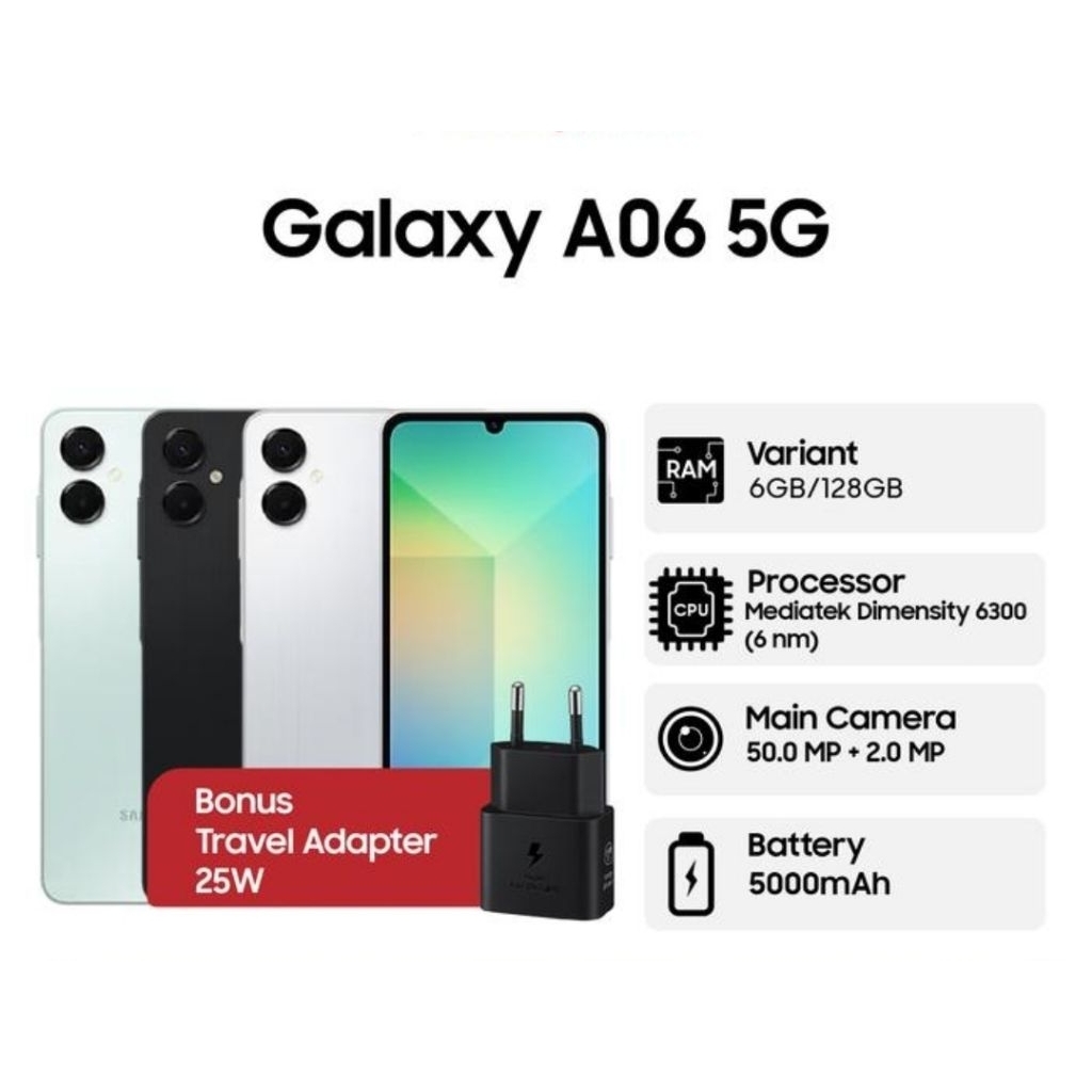 Samsung A06 5G Ram6/128Gb Original & Bergaransi Resmi Samsung