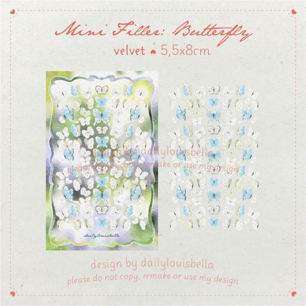 

Stiker Ekstra Kecil : Butterfly Mini Deco by Dailylouisbella