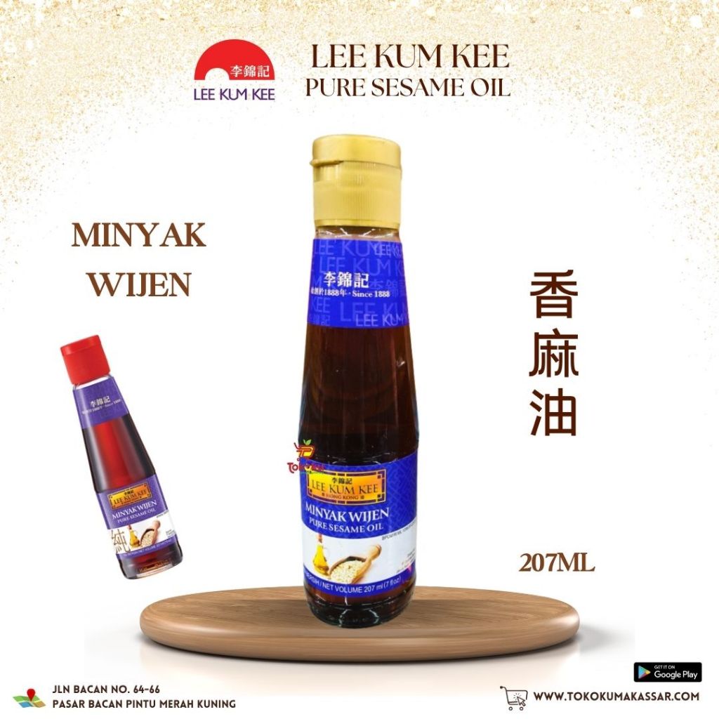 

Lee Kum Kee Sesame Oil 207ml - Minyak Wijen Lee Kum Kee