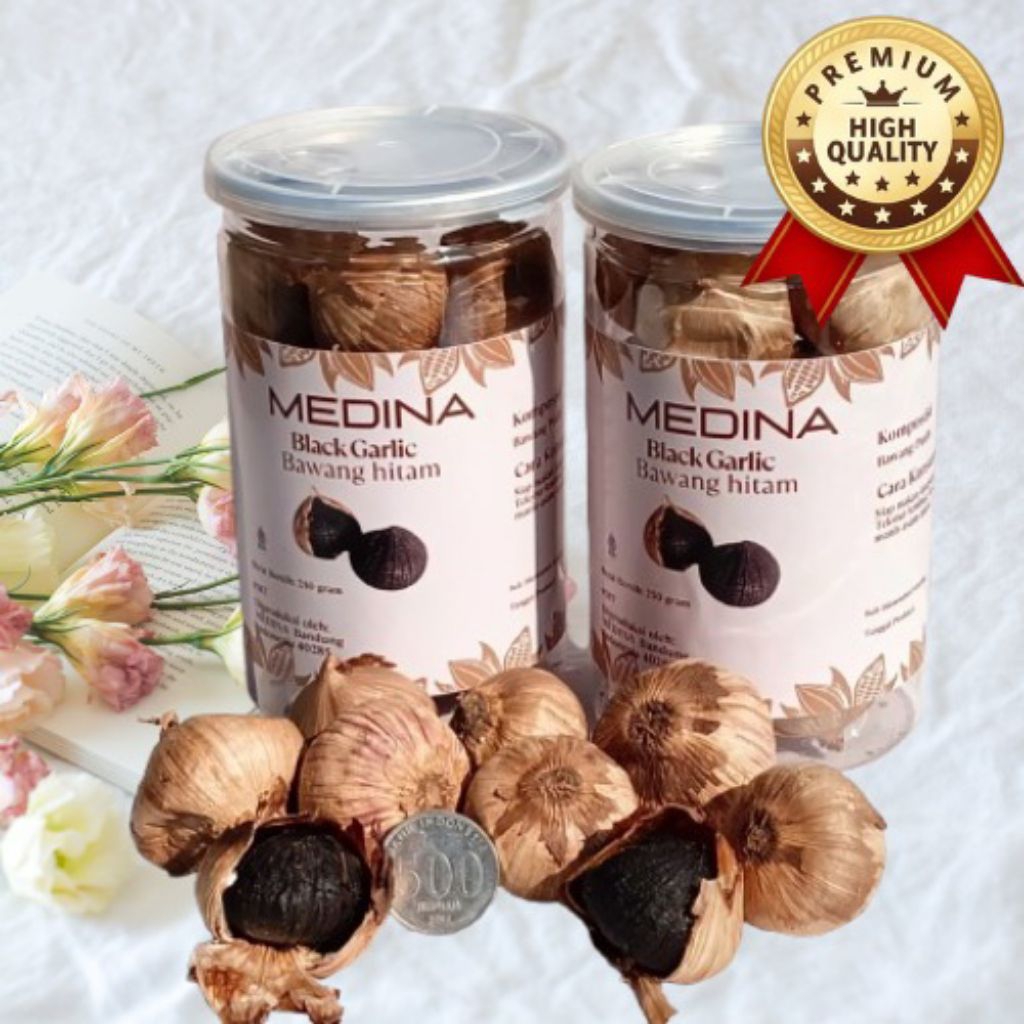 

Medina Black Garlic Premium Besar – Bawang Hitam Alami untuk Daya Tahan Tubuh