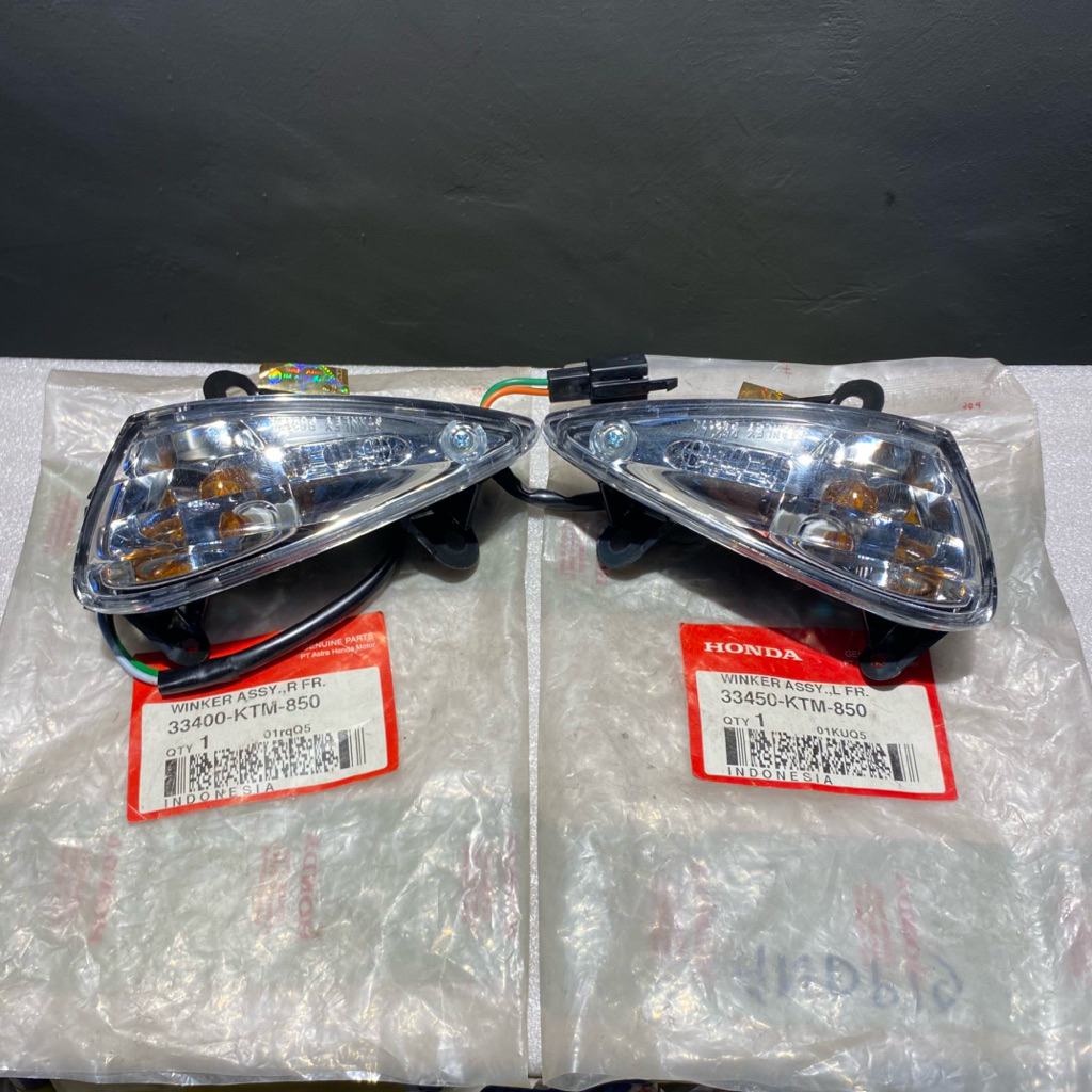 LAMPU SEIN RITING DEPAN HONDA SUPRA X 125 LAMA ASSY SET KANAN KIRI 33400 33450 KTM 850