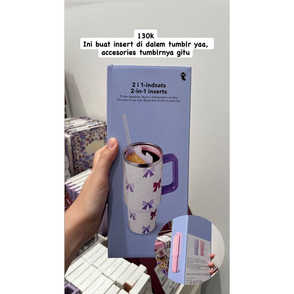 Jastip Flying Tiger By Lutido | 2in1 Inserts for Tumbler Flying Tiger Accessories