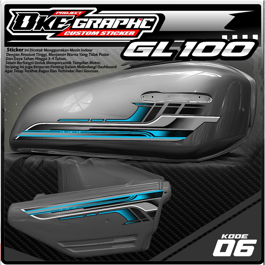 06 STIKER STRIPING MOTOR GL 100 - STRIPING MOTOR GL 100