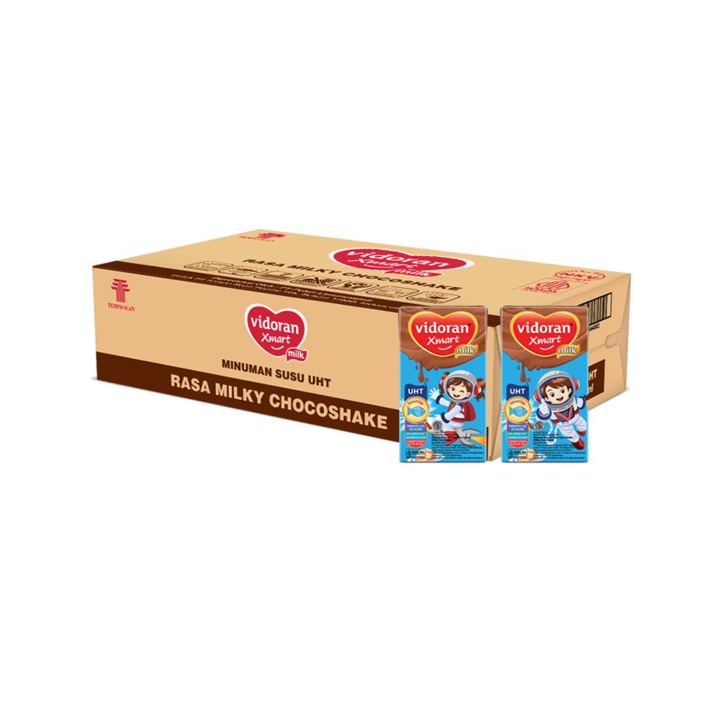 

Vidoran Xmart Kids Susu UHT Cokelat 40 x 110 ML