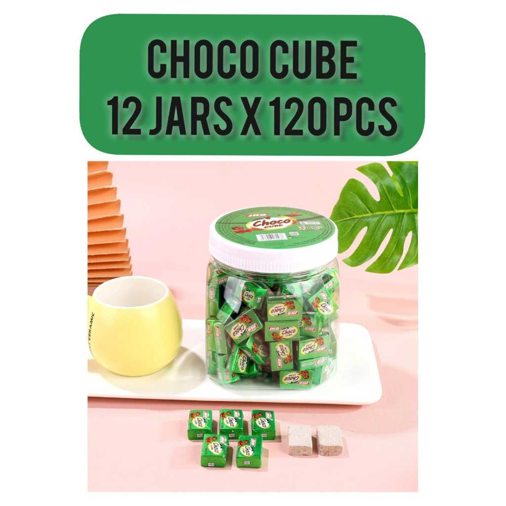 

chocho cube coklat viral kemasan 1 toples import