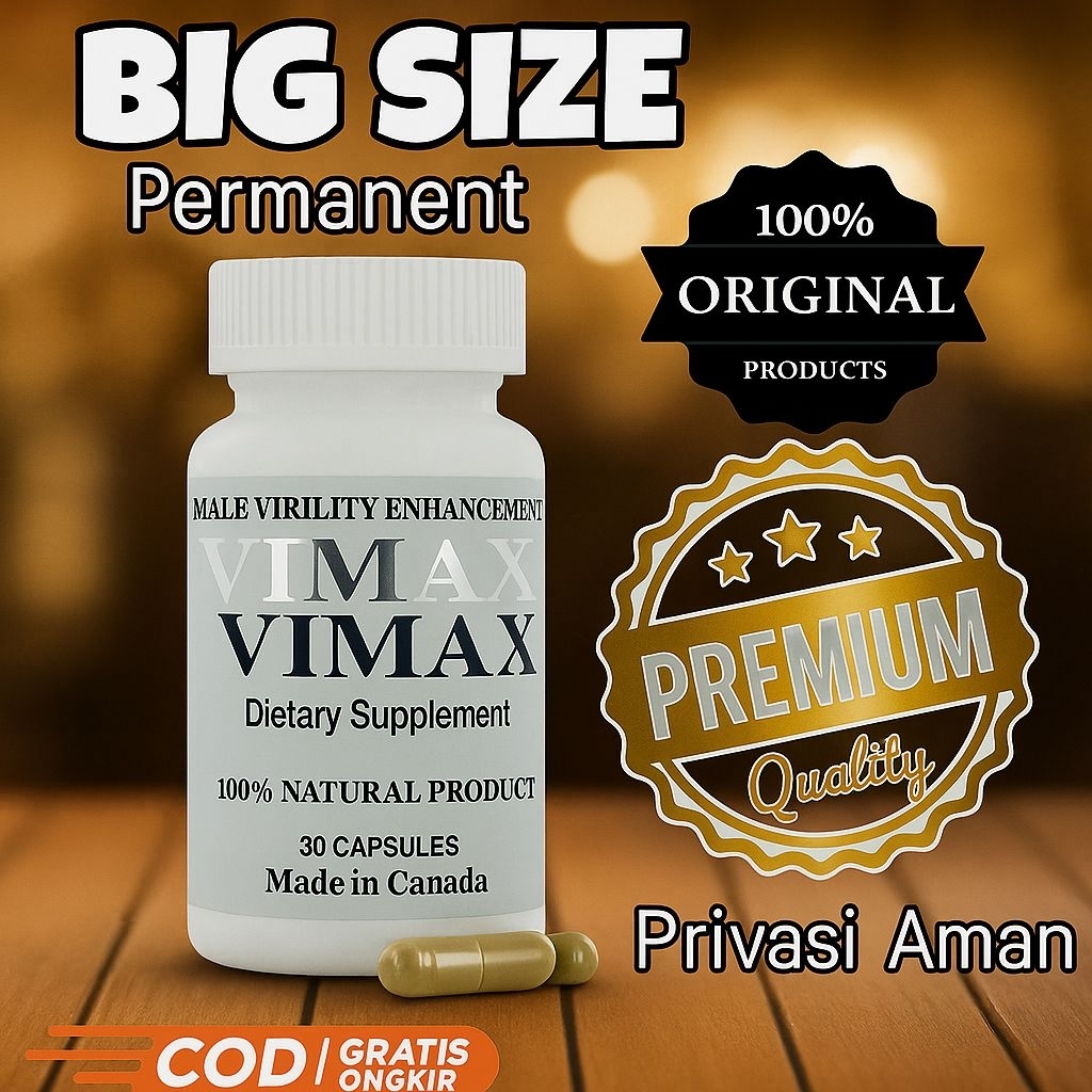 Vimax Kapsul Suplemen Herbal Pria Terpercaya | Kapsul Obat Tradisional Herbal Original | Herbal Asli
