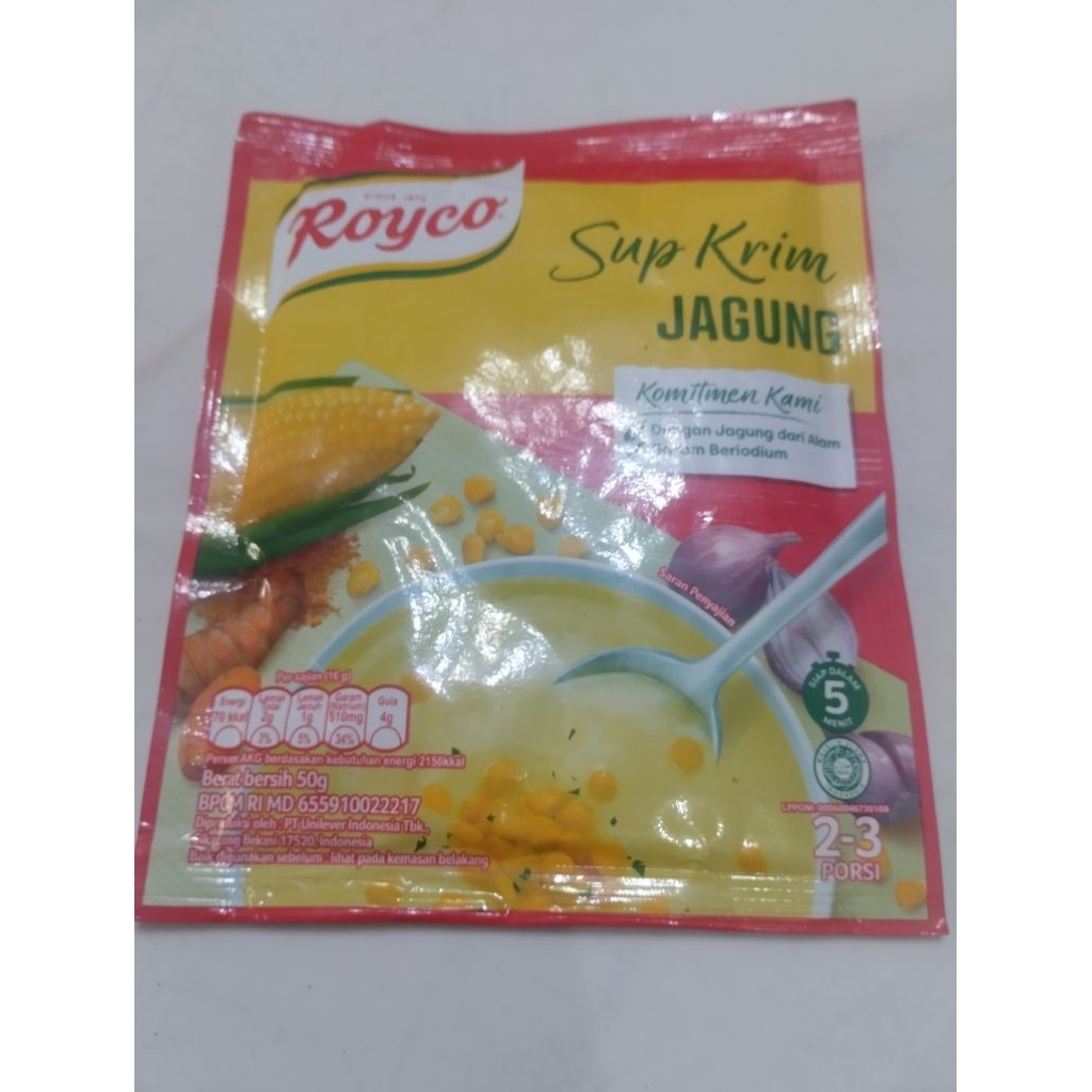 

Royco Sup Krim Jagung 50gr