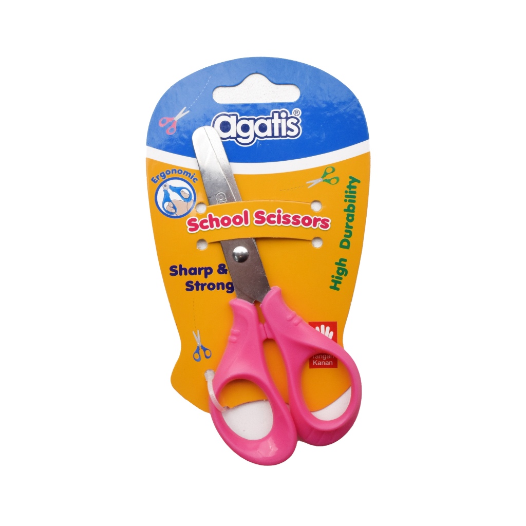 

AGATIS SCISSORS METAL FOR KIDS PASTEL PINK LIME GREEN / GUNTING ANAK