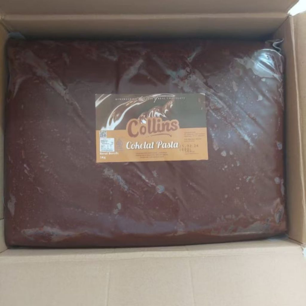 

SELAI CHOCOLATE FILLING COLLINS 5 KG / SELAI COKLAT COLLINS