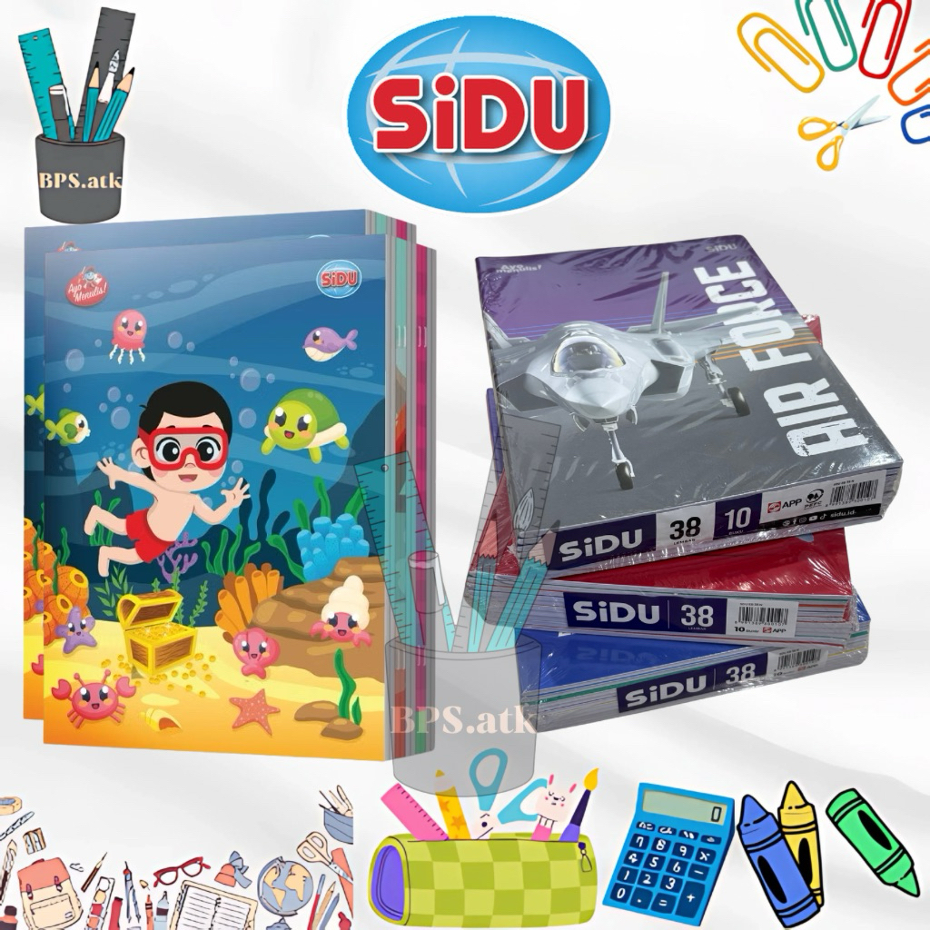 

Buku Tulis SIDU 38 LEMBAR (10 PCS) READY COD!!!