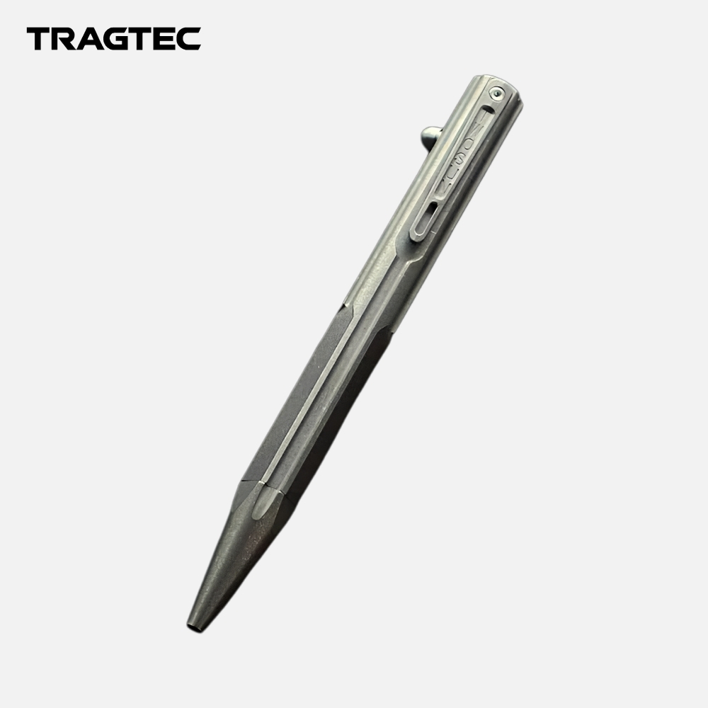 

TRAGTEC Titanium Bolt Action Ballpoint Pen Pocket Clip Pen Alat Tulis Pulpen ID0017