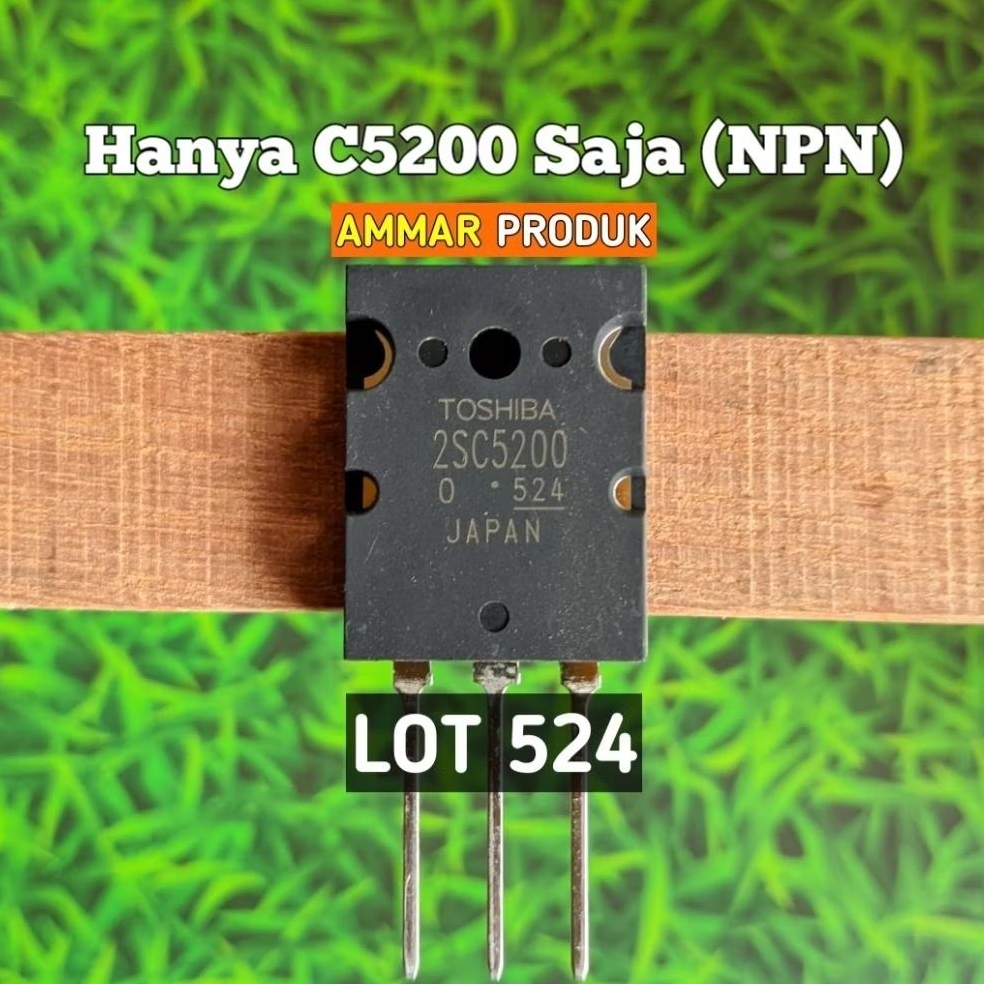 Transistor Toshiba Sebelah C5200 Saja Lot 524 Transistor Toshiba Pincang C5200 Saja Seri 524 (NPN) O
