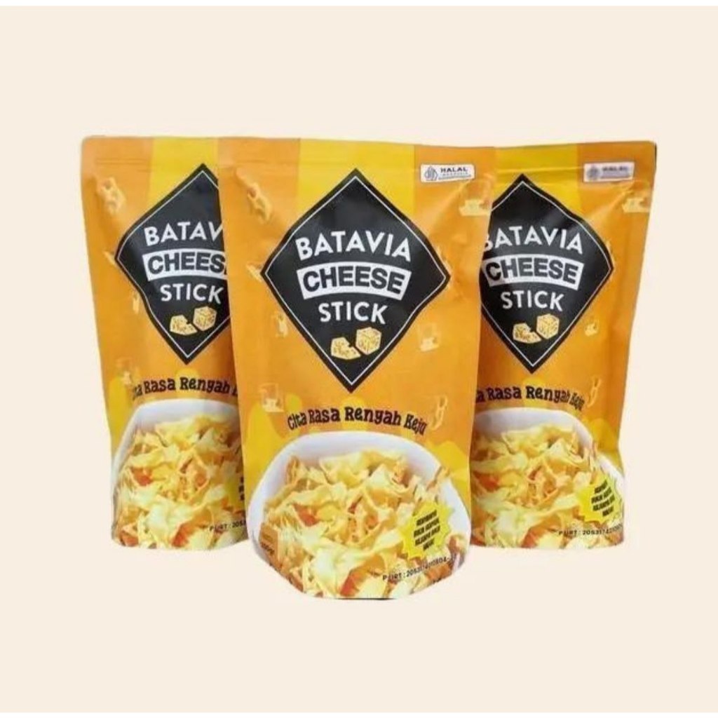 

BATAVIA CHEESE STICK Kue Kering Stik Keju Snacks Renyah dan Bergizi