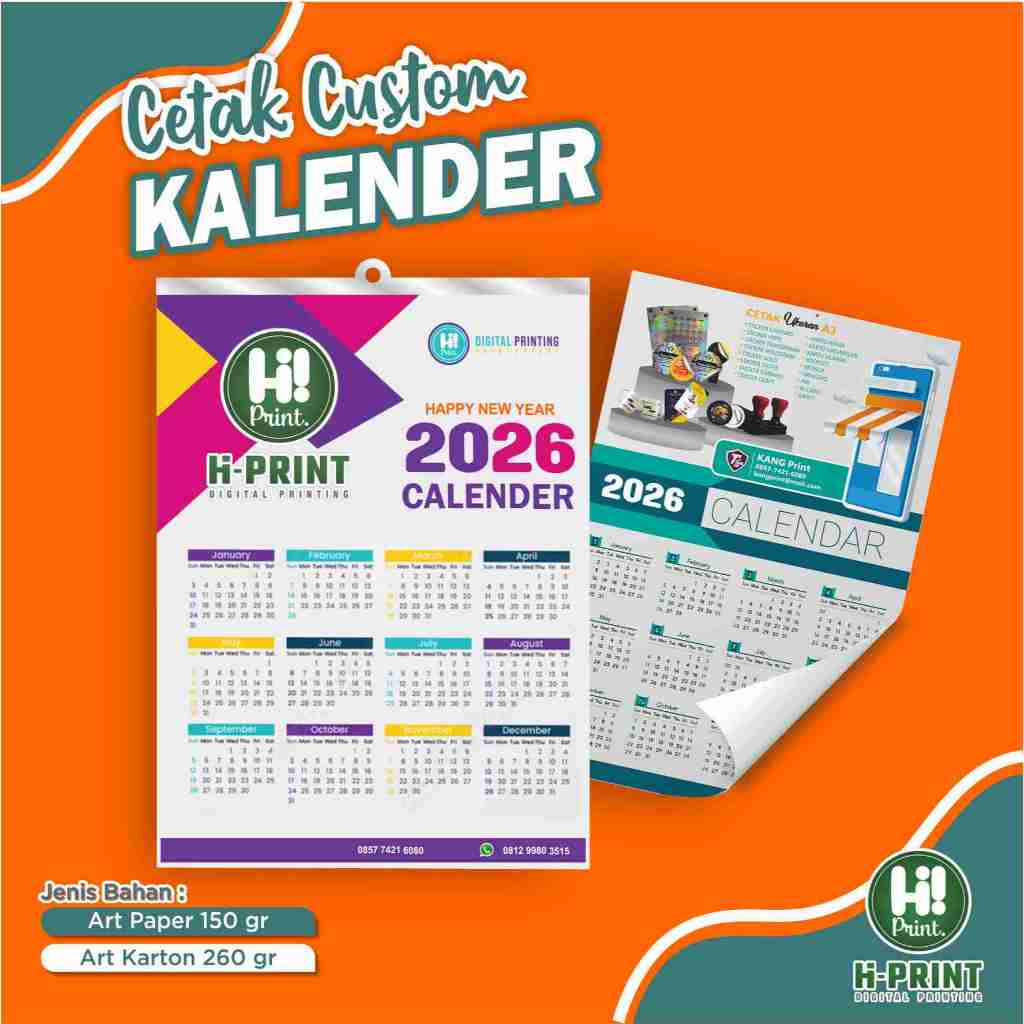 

Cetak Kalender Dinding Custom Gambar Free Design