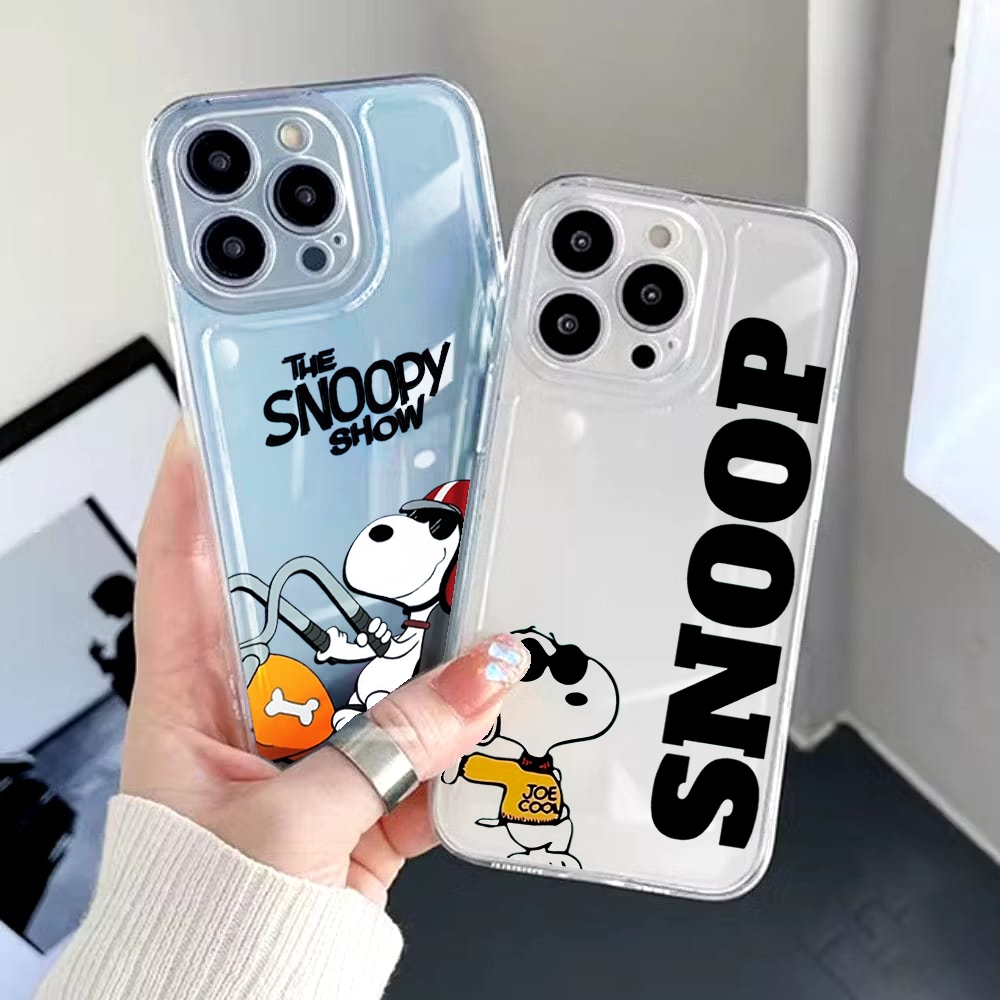 Clear case glossy for Samsung A16 A06 A05 A05S A04 A03 A02 - SNOOPY - SN01 - TYPE LAIN CHAT ADMIN