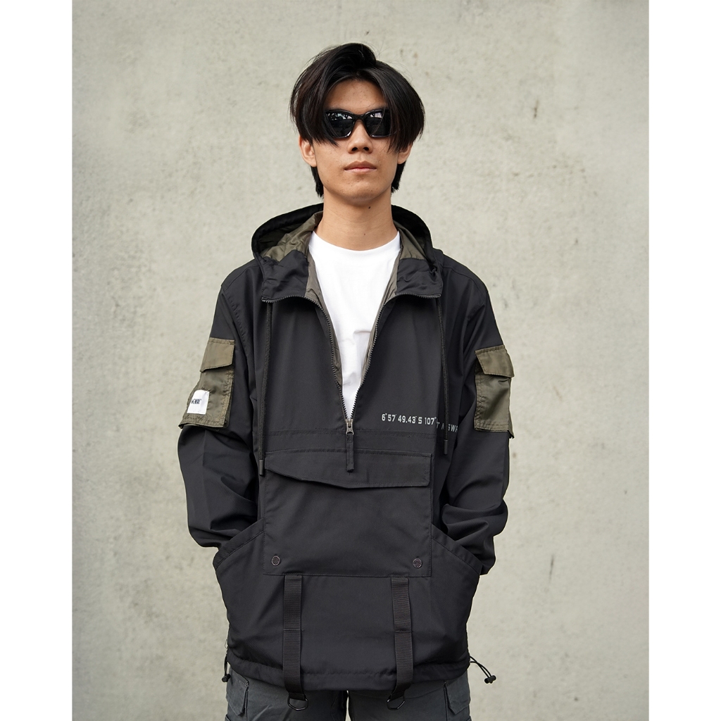 MGWAY Jaket Hoodie Pria jacket Mgee Original AZUMI C003 Black