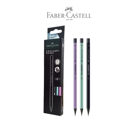 

PACK PENCIL 2B TRI-GRAPHITE METALLIC FABER-CASTEL 311832 PENSIL