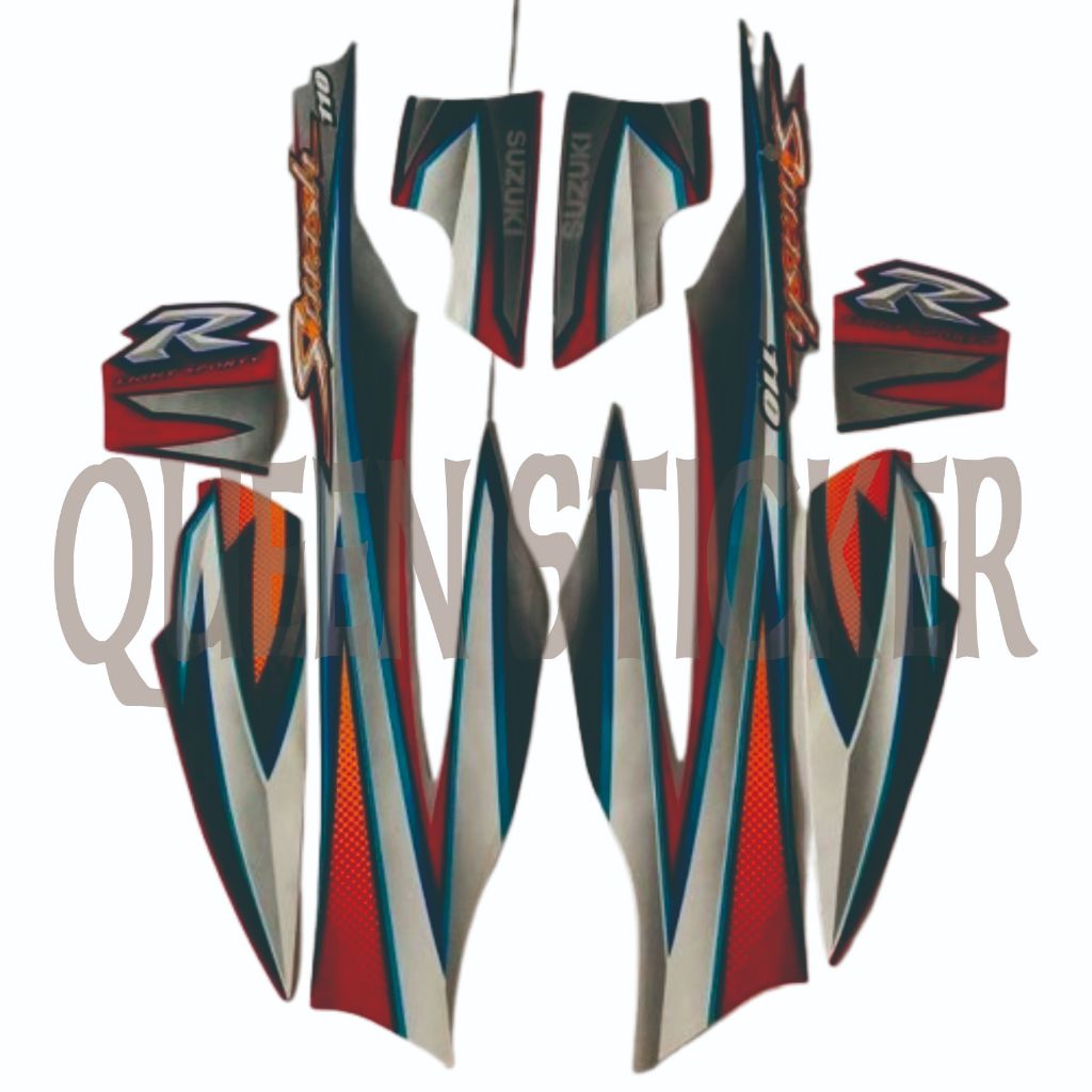 STICKER STRIPPING LIST BODY STANDART SUZUKI SMASH 110 R 2005