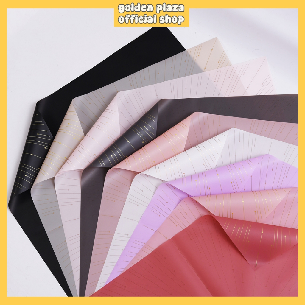 

(20 LEMBAR) Kertas Bunga Buket Color Dot Flower Wrapping Paper Cellophane Kertas Buket Florist KB6081