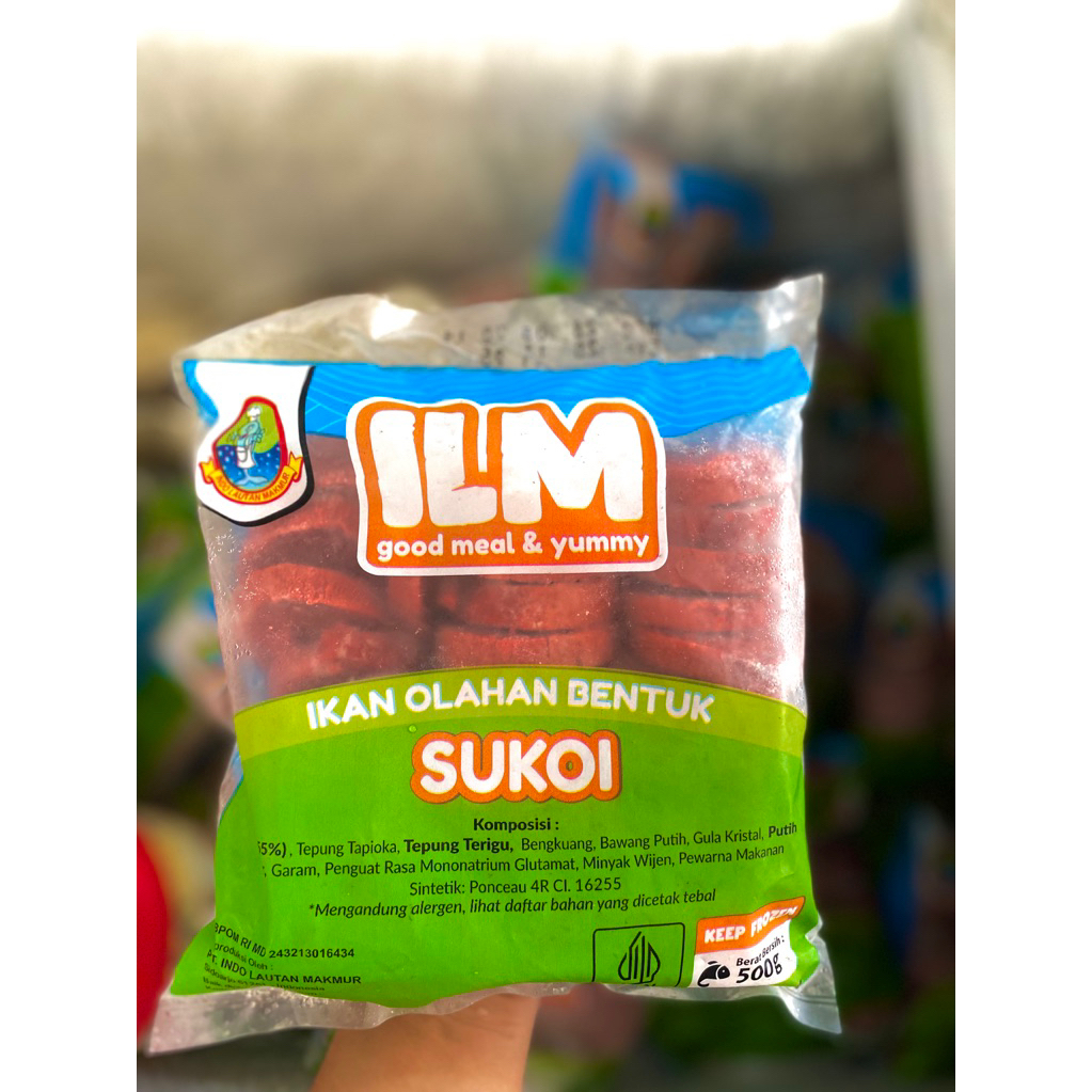 

ILM ikan olahan bentuk sukoi 500gr / Ikan olahan bentuk sukoi frozen