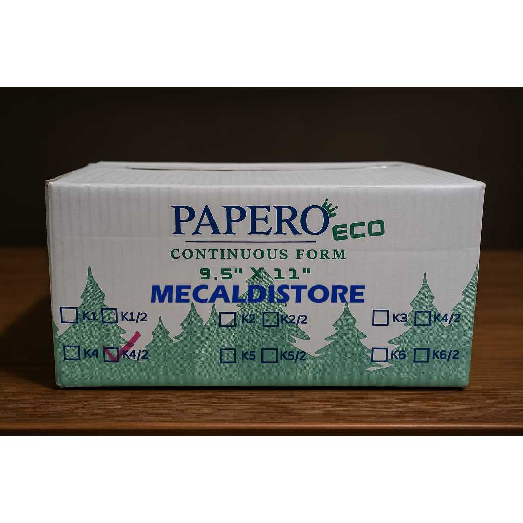 

GROSIR!!! KERTAS CONTINUOUS FORM PAPERO 9.5 X 11 4PLY KERTAS KOMPUTER PAPERO FAKTUR SURAT JALAN NCR RANGKAP 4 (1 BOX)