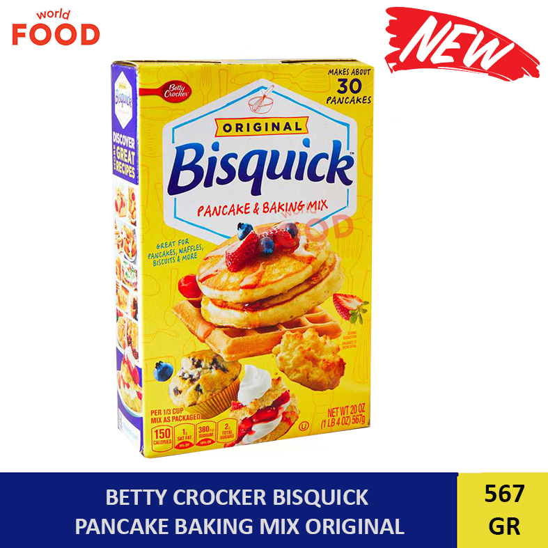 

BETTY CROCKER BISQUICK PANCAKE BAKING MIX ORIGINAL 567GR