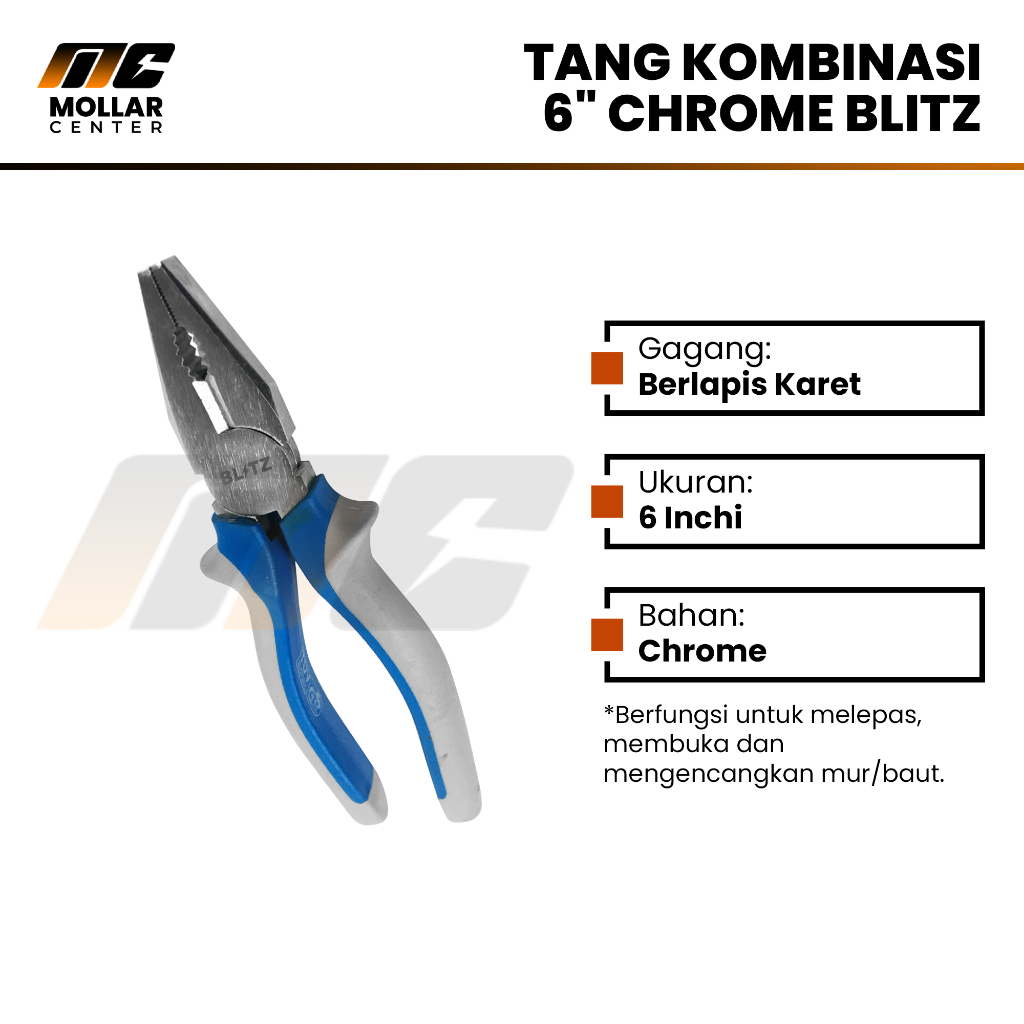 Tang Kombinasi 6 Inch - 8 Inch / Tang Kombinasi 6" , 7" & 8" BLITZ