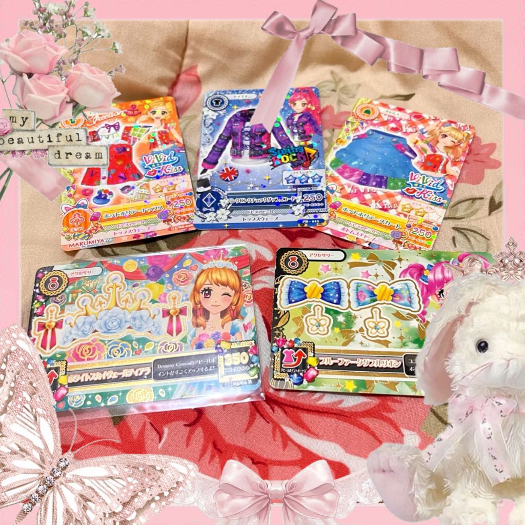 [OFFICIAL] KARTU AIKATSU PREMIUM WHITE SKY VEIL AKSESORIS AKARI OZORA VERY RARE