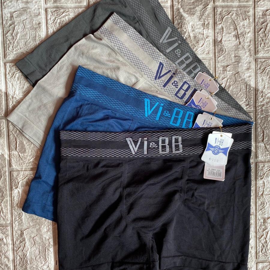 GROSIR Murah CD ViBB [ 3 Pcs ] Celana Boxer Super Elastis Jumbo ViBB Pria Anak & Dewasa, CD Pendek L