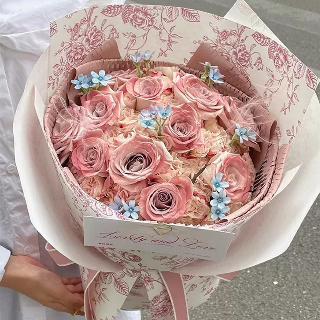 

[5 LEMBAR] Kertas Buket Cellophane Motif Floral | Flower Wrapping Paper Floral | Kertas Buket Bunga | Hiasan Dekorasi