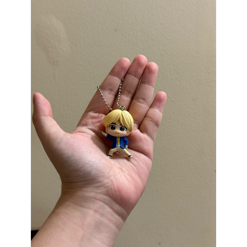 BTS TinyTAN Jin Idol Mini Swing Character Keychain Original Japan
