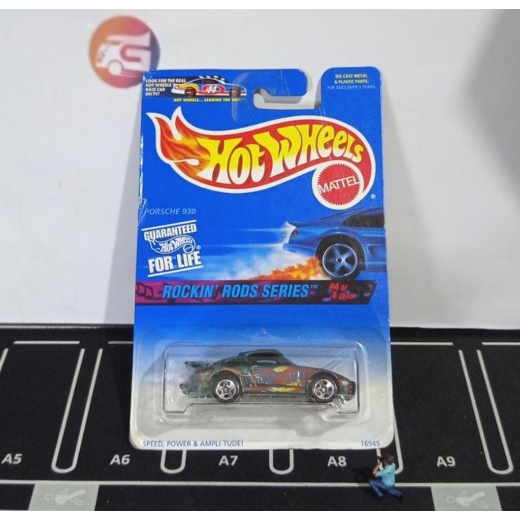 Hot wheels porsche 930 rockin rods blue card
