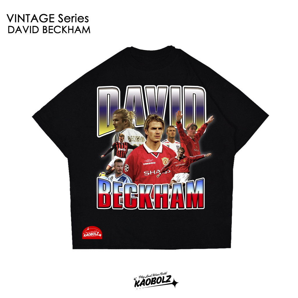 Kaos Bola - Vintage Beckham | Kaos Beckham | KaobolZ | T-Shirt Football