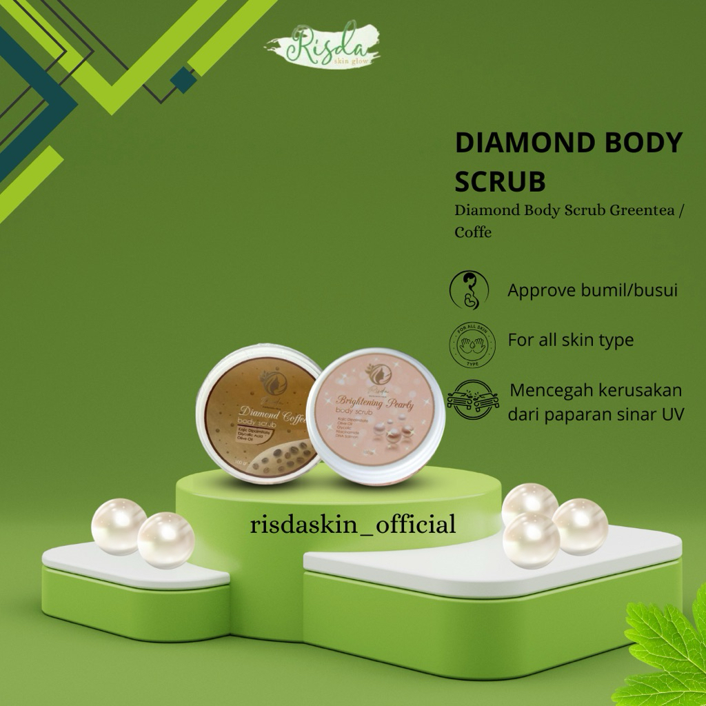 Diamond Body Scrub RISDA Skin Glow RSD