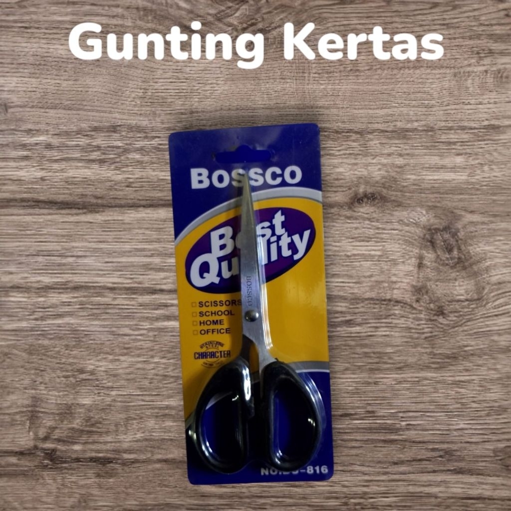 

Bossco Gunting Kertas High Quality/ Stainless Steel 15cm