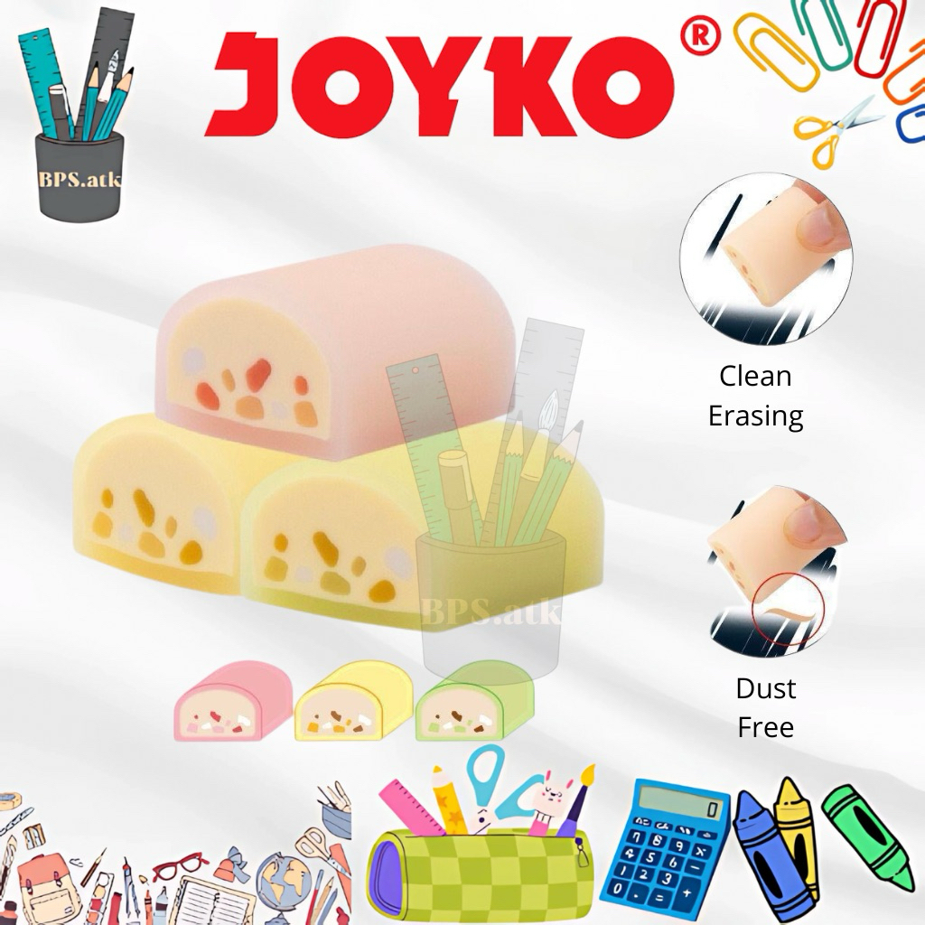 

(12pcs) Penghapus JOYKO - ERT-140 Eraser Mochi Bersih Karakter Lucu