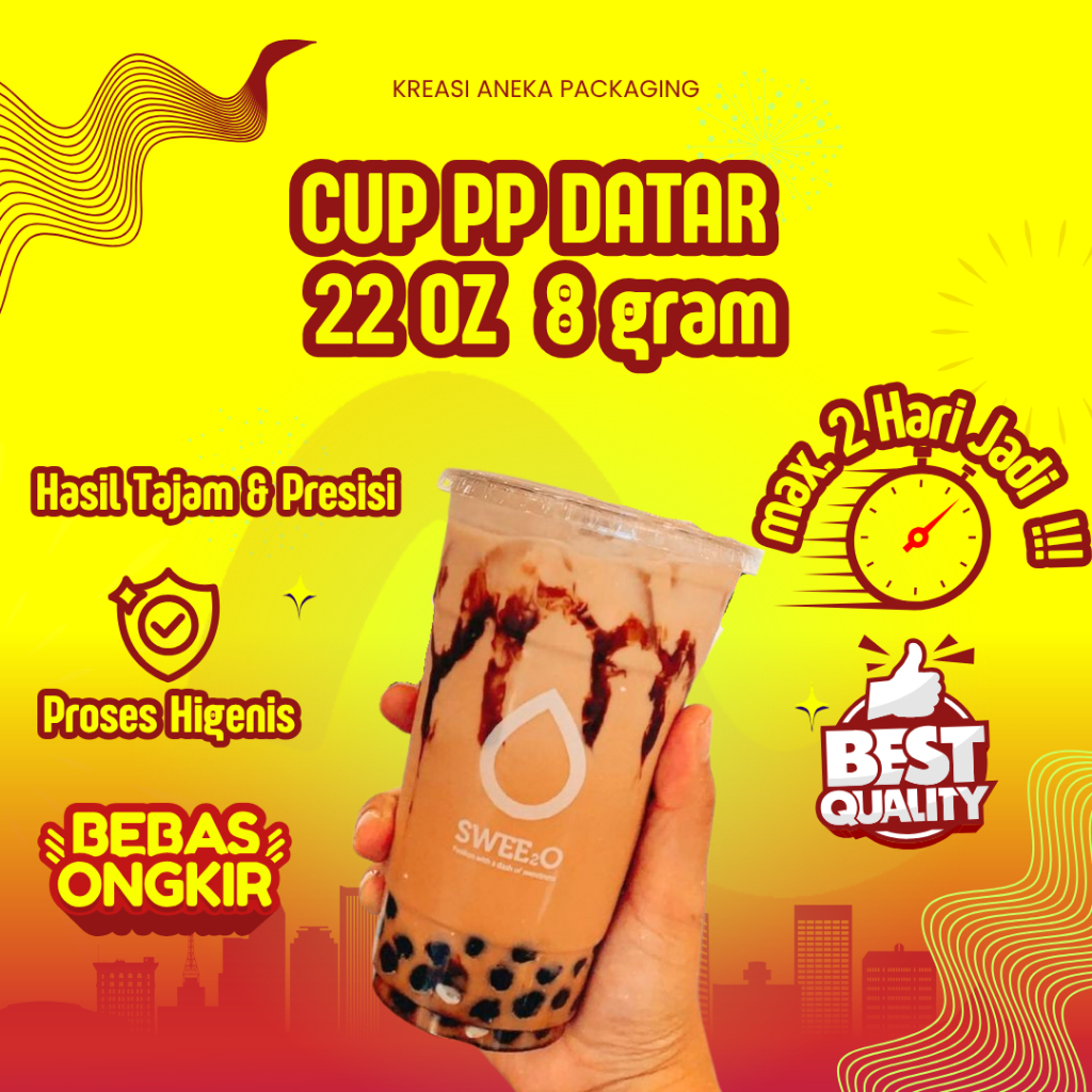 SABLON GELAS CUP 22 OZ 8 GRAM