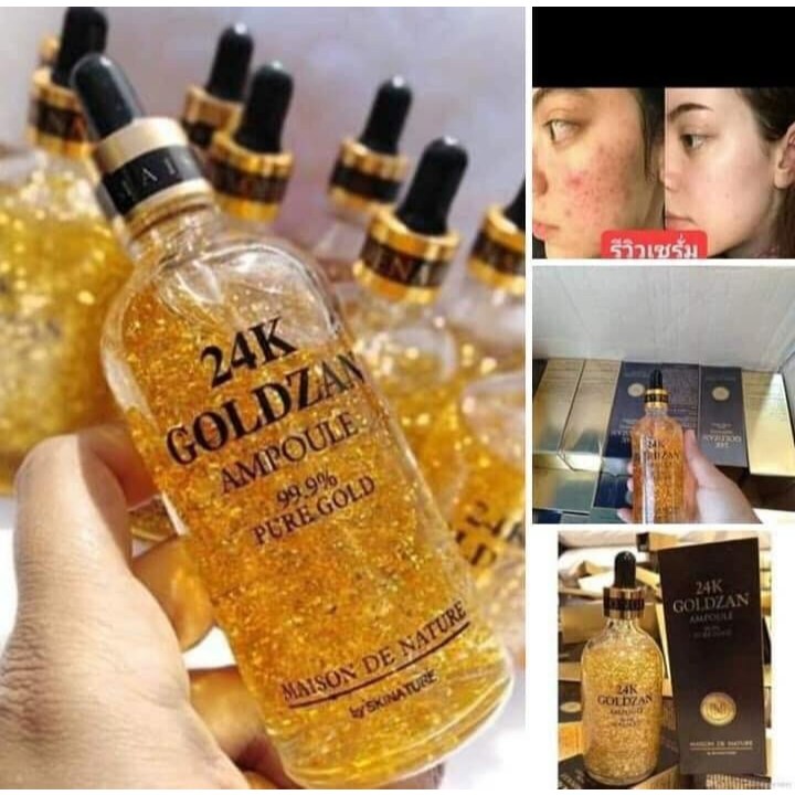 Serum Ampoule Whitening Gold Serum Korean Pemutih 24K Goldzan Original