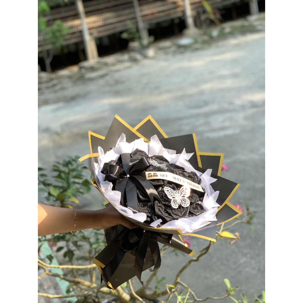 

BUCKET (ISI 100 ) BUNGA PITA SATIN GLITTER PREMIUM / BUCKET BUNGA ISI 100 PITA SATIN GLITTER