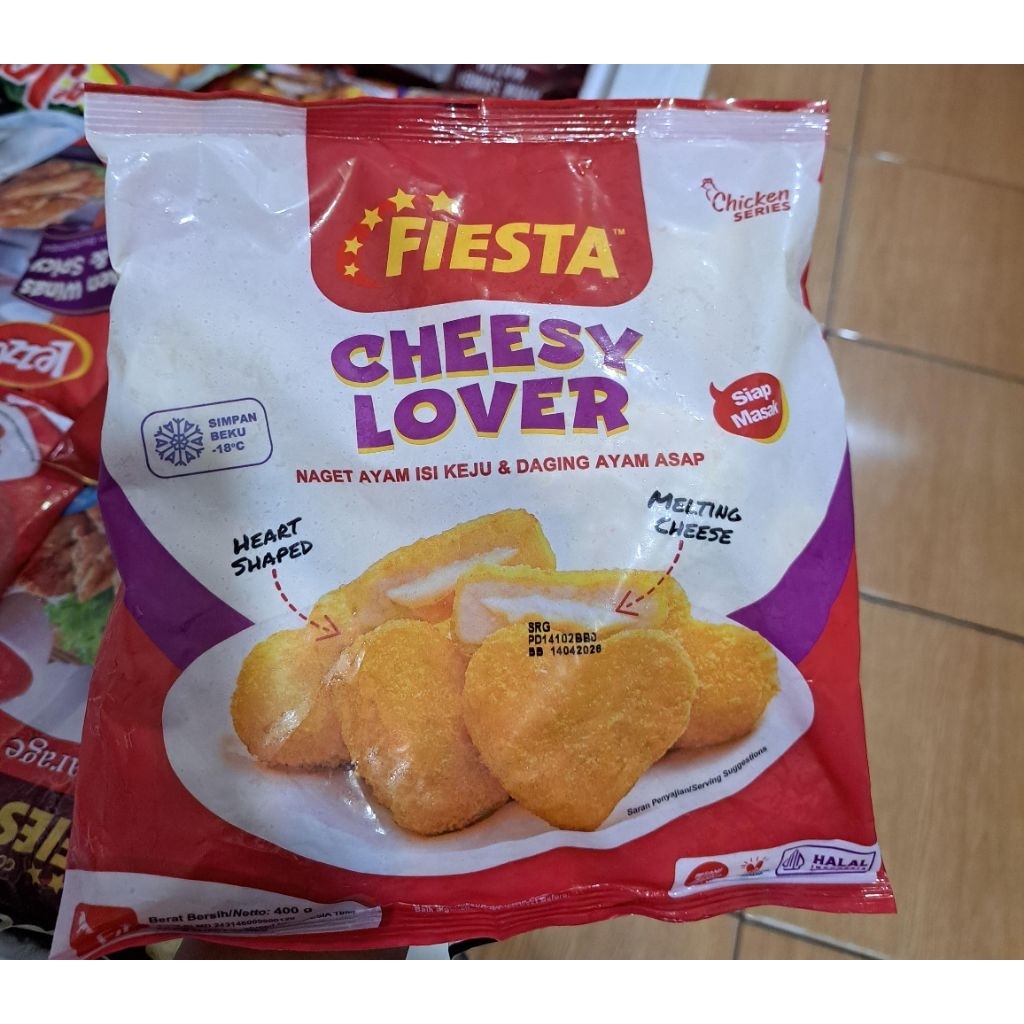 

FIESTA CHEESY LOVER 400gr | NUGGET | NUGGET KEJU