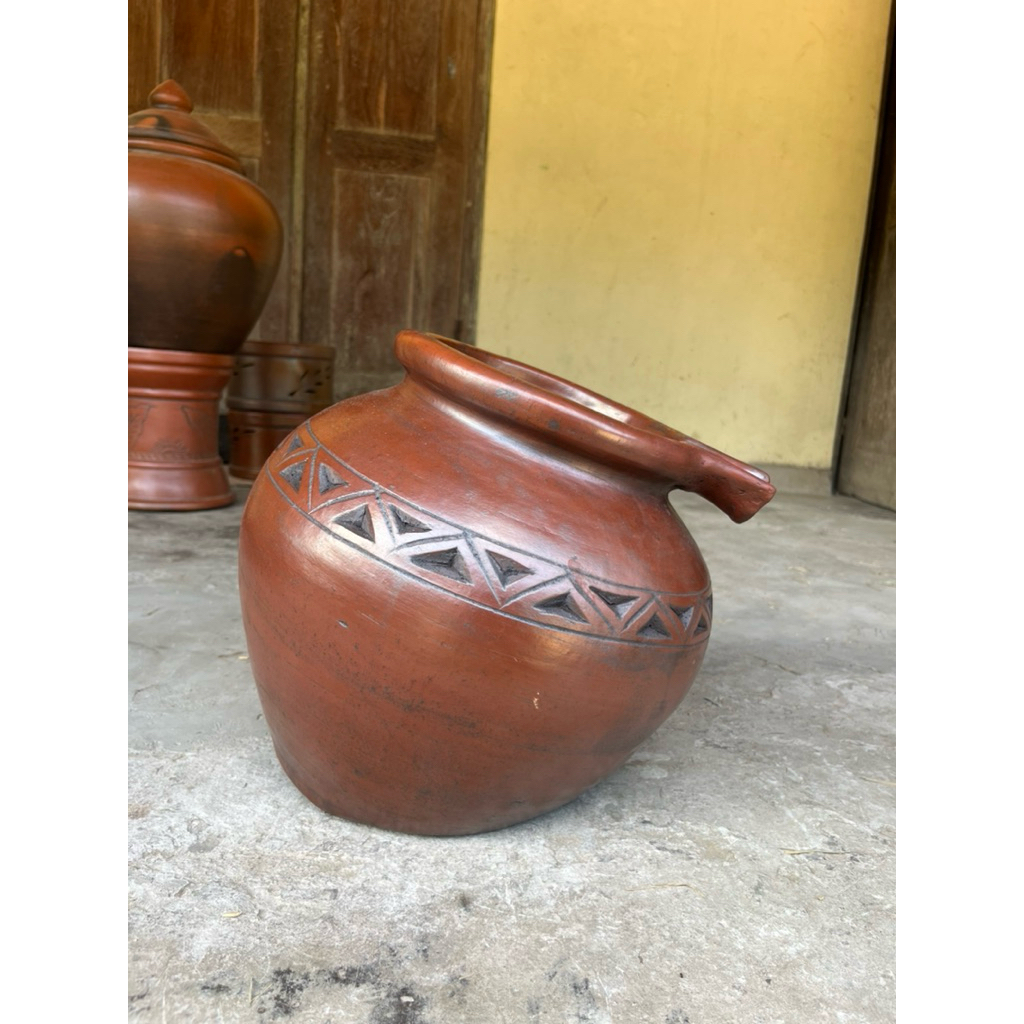 Pancuran Air Pancuran Kolam Gerabah Tanah Liat