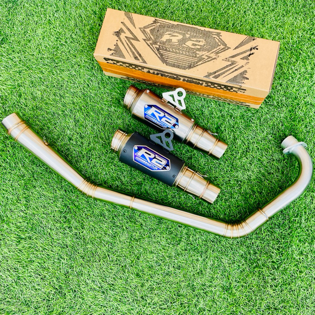 Knalpot Kompetisi FU Road race 150cc - 200cc_Original R2 Muffler