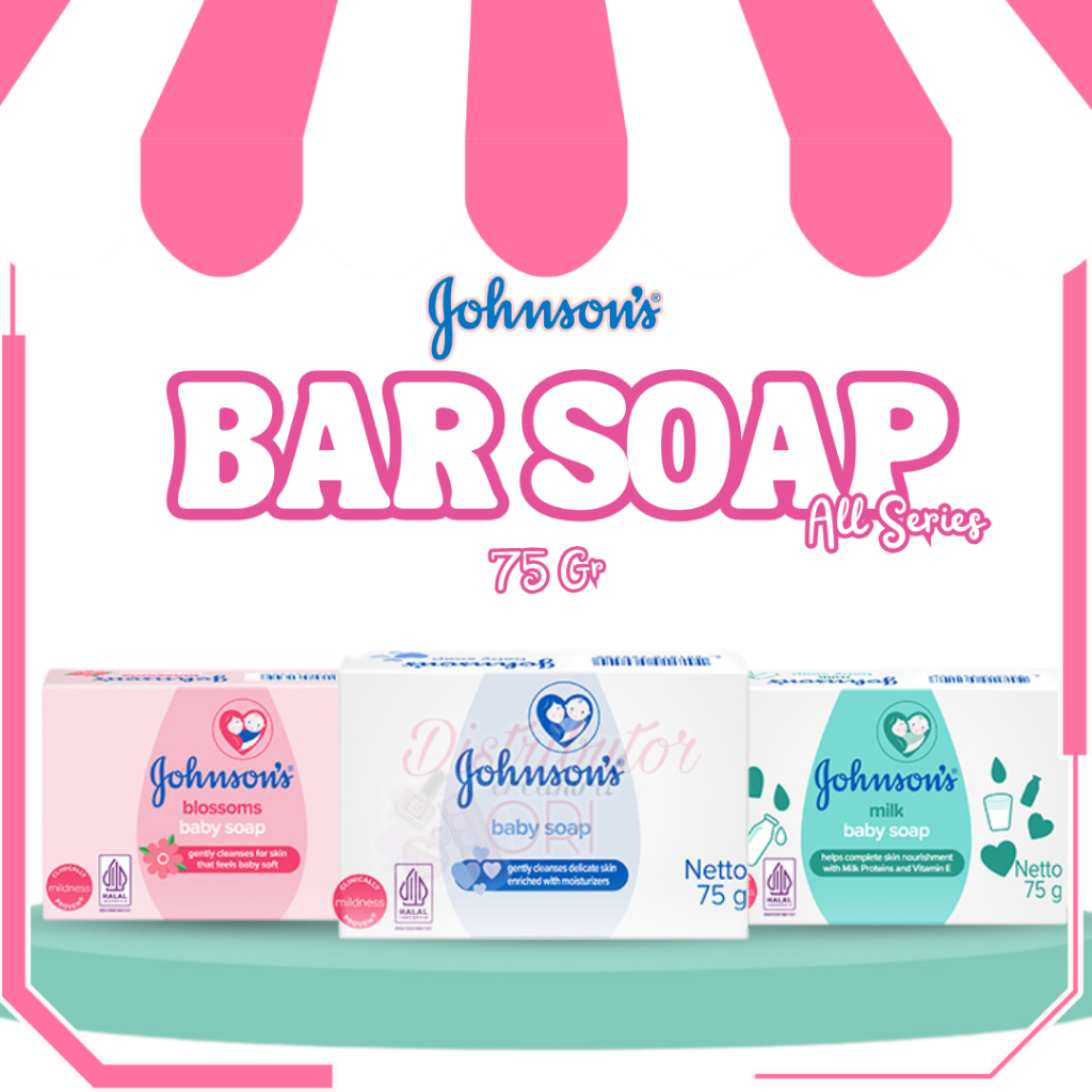 Johnson's Baby Soap - Sabun Batang Bayi 75gr BLOSSOMS / MILK / ORI