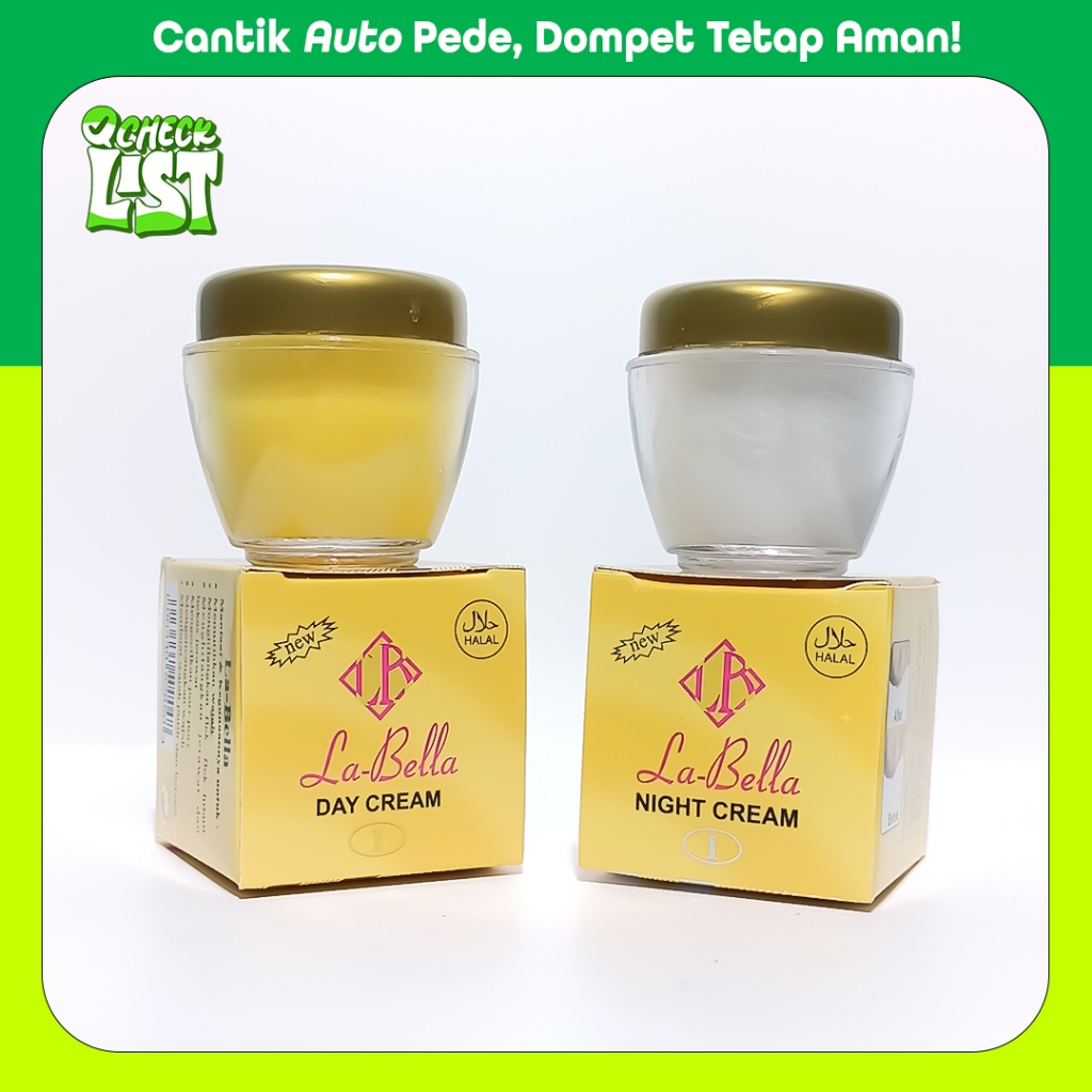 NEW La-Bella Cream 2in1 (Siang & Malam) + Krim Labella Original BPOM