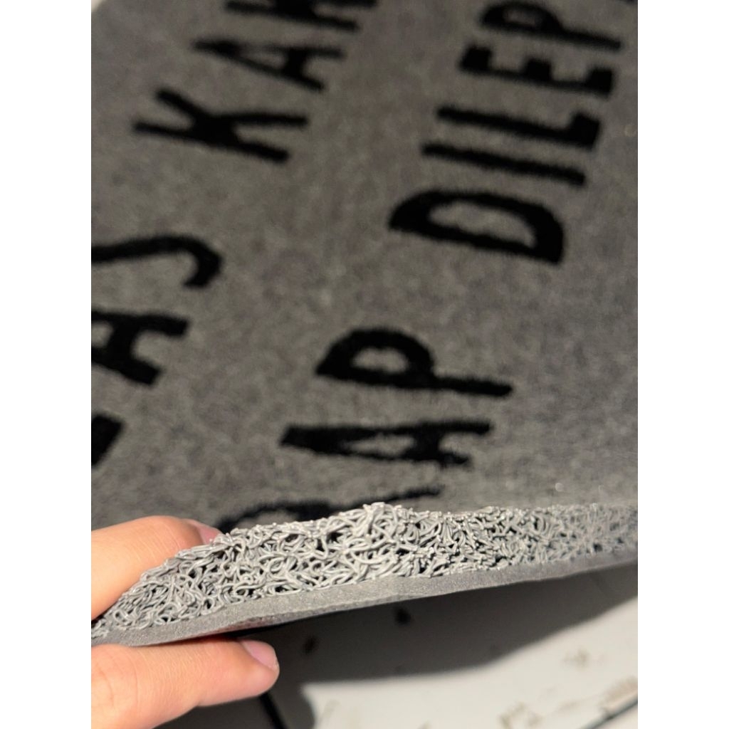 Keset MIHUN Custom Tulisan Warna Ukuran Kecil