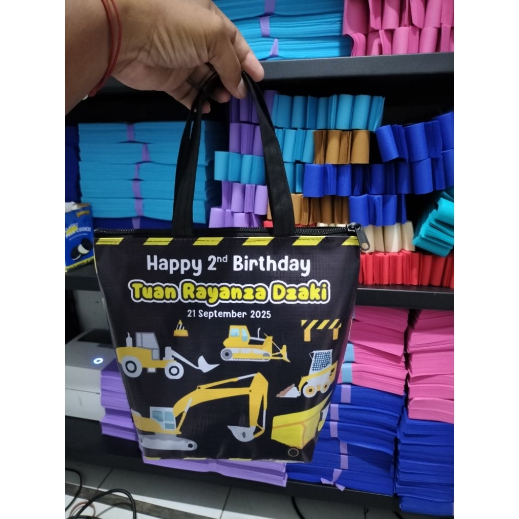 

SUPER MURAH / tas ulang tahun murah / goodie bag custom lucu / promo acara pesta anak dan aqiqah