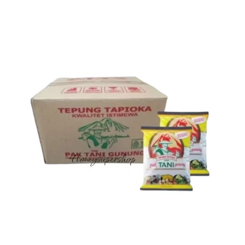 

TEPUNG TAPIOKA CAP PAK TANI GUNUNG 1 DUS isi 20 pcs @ 500 gram