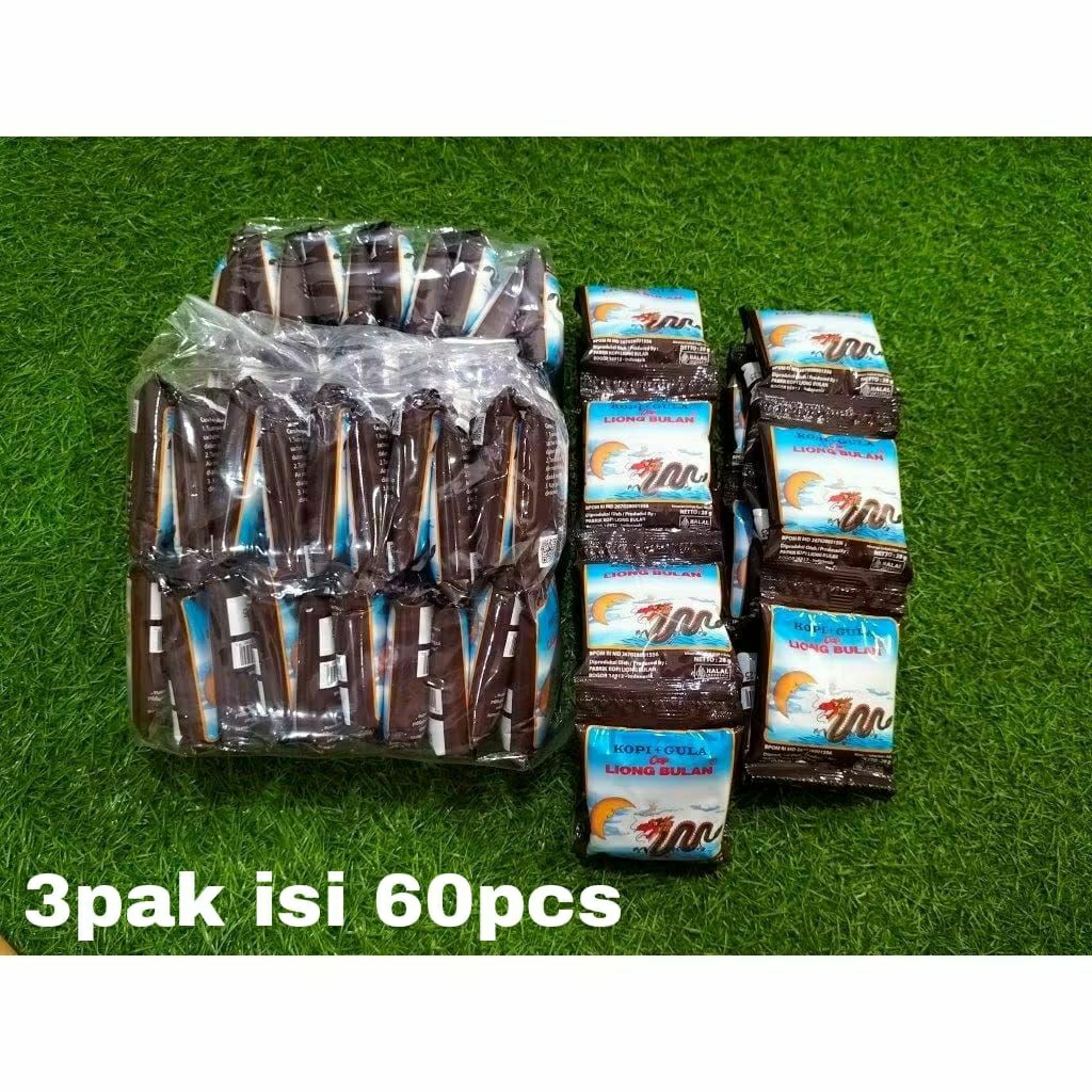

Kopi Cap Liong Bulan Plus Gula 28gr Termurah ( isi 60pcs sanchet )