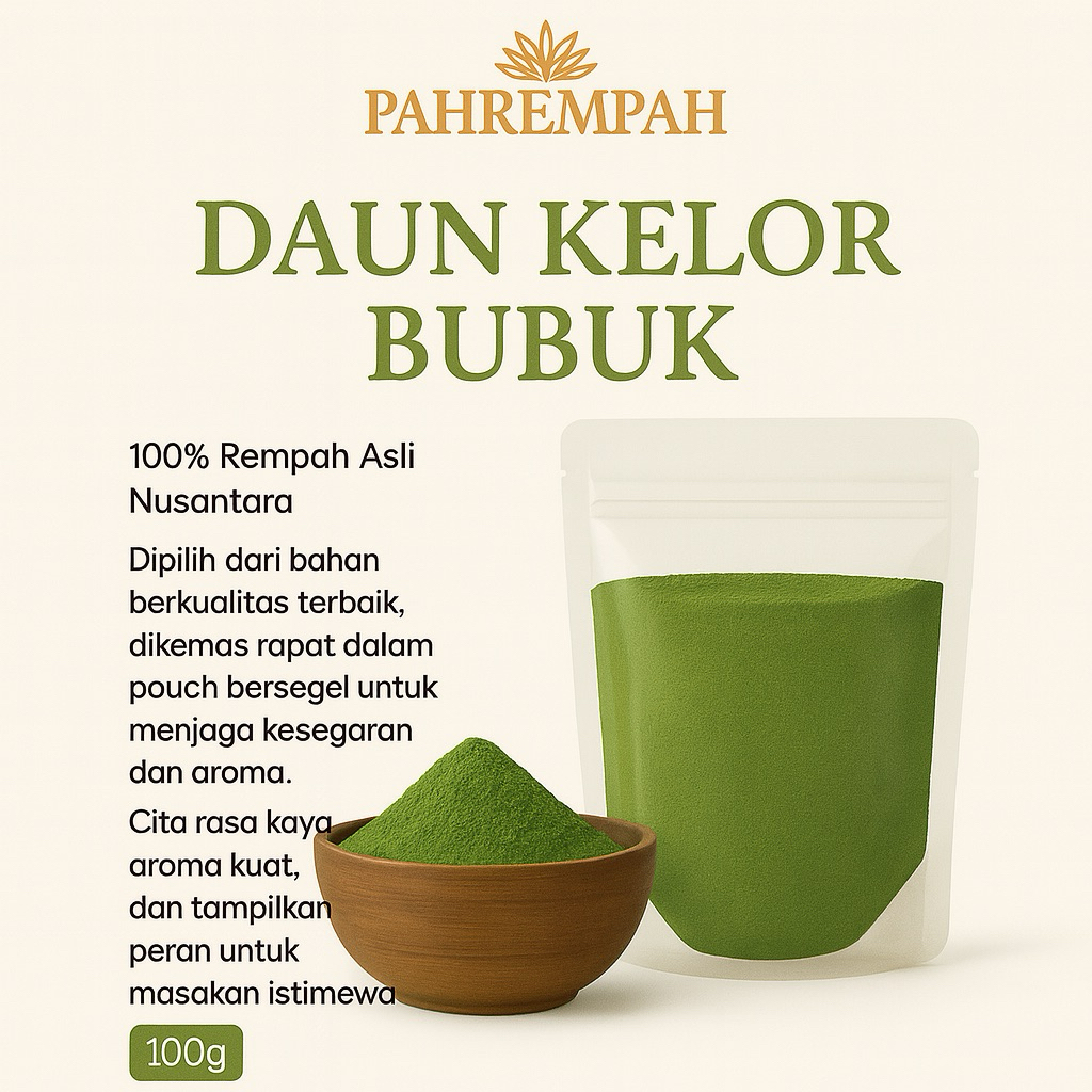

PAHREMPAH - Daun Kelor Bubuk Alami | Herbal Murni Tanpa Campuran - Siap Seduh & Masak